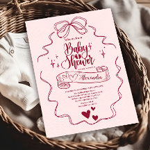 可愛いドードルハンドドロードボウ赤ちゃんシャワー