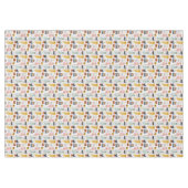 可愛いドードル手描き猫柄 テーブルクロス (正面(横))