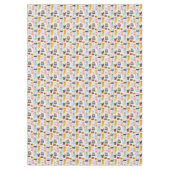 可愛いドードル手描き猫柄 テーブルクロス (正面)