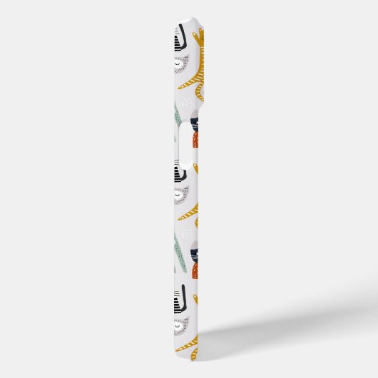 可愛いドードル手描き猫柄 Case-Mate iPhoneケース (裏面 / 右)