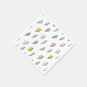 可愛いドードル稲妻ボルトパターン スタンダードカクテルナプキン (角)