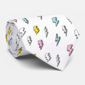 可愛いドードル稲妻ボルトパターン ネクタイ (ロール)