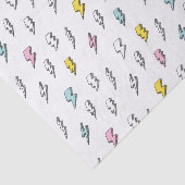 可愛いドードル稲妻ボルトパターン 薄葉紙 (詳細)