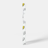 可愛いドードル稲妻ボルトパターン iPhoneケース (左側面)