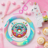 可愛いドーナツ好きのパーティー ペーパープレート (パーティー)