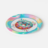 可愛いドーナツ好きのパーティー ペーパープレート (アングル)