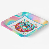 可愛いドーナツ好きのパーティー ペーパープレート (傾斜あり)