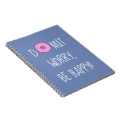 可愛いドーナツ心配ハッピーピンクと紫 ノートブック (右側)