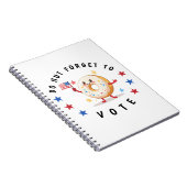 可愛いドーナツ忘れ投票しない – 米国選挙 ノートブック (右側)