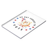 可愛いドーナツ忘れ投票しない – 米国選挙 ノートブック (左側)