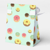 可愛いドーナツ誕生日パーティパターガーリーン フェイバーボックス (裏面サイド)