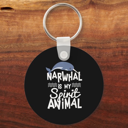 可愛いナウハルは私のスピリットアニマル引用文キーチェーン キーホルダー (正面)