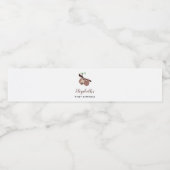 可愛いナスファースト誕生日愛らしいミニマル動物 ペットボトルラベル (シングルラベル)