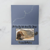 可愛いナッピング基台おもしろい誕生日カード カード (内部)