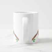 可愛いナマケモノつる一緒に ジャンボコーヒーマグカップ (裏面)