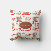 可愛いナマケモノの茶色のパターン私はあなたを愛するママハート