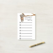 可愛いナマケモノパーソナライズされたの水彩一覧を表示するには ポストイット (デスク上)