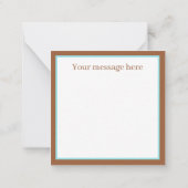 可愛いナマケモノビーチ追加メッセージ ノートカード (裏面)