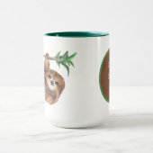 可愛いナマケモノ好きの追加文字 マグカップ (中央)