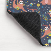 可愛いナマケモノ柄マウスパッド マウスパッド (コーナー)