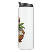 可愛いナマケモノ飲むエルバメイト – かわいいかわいいA タンブラー (回転右)