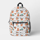 可愛いナマケモノ プリントバックパック (正面)