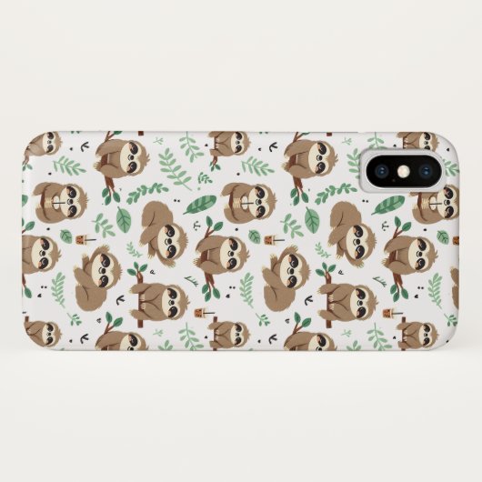 可愛いナマケモノ Case-Mate iPhoneケース (裏面(横))