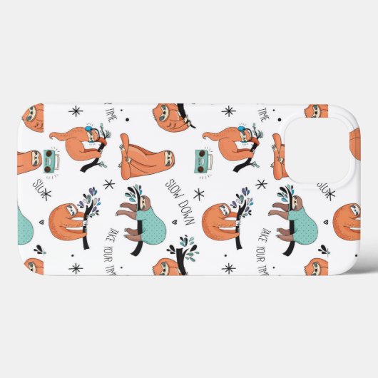 可愛いナマケモノ Case-Mate iPhoneケース (裏面 (横))