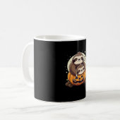 可愛いナマケモノTシャツ コーヒーマグカップ (正面左)