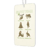 可愛いナマステナマケモノyoga zen lover カーエアーフレッシュナー (左)