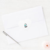 可愛いナルワールユニコーンおもしろい分隊ユニコーンとナルワ ハートシール (封筒)