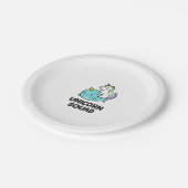 可愛いナルワールユニコーンおもしろい分隊ユニコーンとナルワ ペーパープレート (アングル)