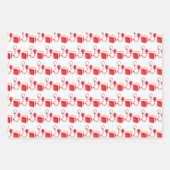 可愛いナースタイル模様パーティー ラッピングペーパーシート (正面2)