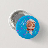 可愛いナースタイ語グリーティングバッジボタン 缶バッジ (正面&裏面)