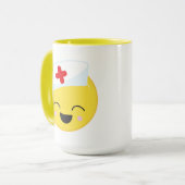 可愛いナース作品関連の追加モノグラム マグカップ (正面左)