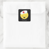 可愛いナース感謝してい君 スクエアシール (バッグ)