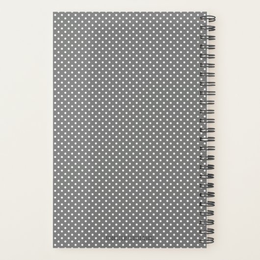 可愛いナース パーソナライズされた プランナー手帳 (裏面)