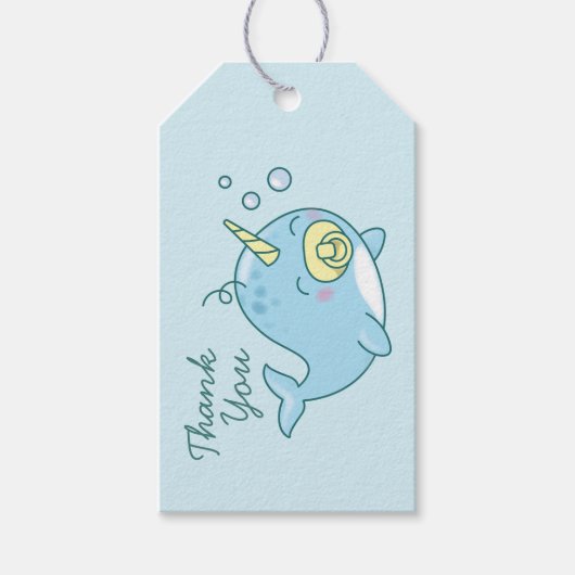 可愛いナールベイビーシャワーかわいいありがとう ギフトタグ (正面)