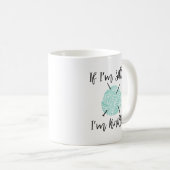 可愛いニットもしターマグ座って編み物ギフト コーヒーマグカップ (正面右)