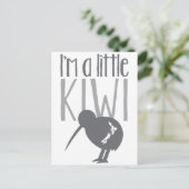 可愛いニュージーランドの鳥と一緒に少しキウイ ポストカード (スタンド正面)