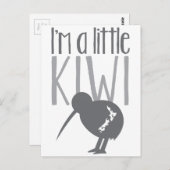 可愛いニュージーランドの鳥と一緒に少しキウイ ポストカード (正面/裏面)