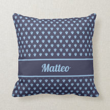 可愛いネイビーブルーエンジェルパターパーソナライズされたン名