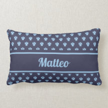 可愛いネイビーブルーエンジェルパターパーソナライズされたン名