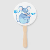 可愛いネズミで性別がハンドファンを明かす ハンドファン (裏面)