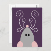 可愛いネズミやマウスのポストカード ポストカード (正面/裏面)