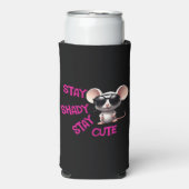 可愛いネズミを残して日陰 スリム缶クーラー (Seltzer正面)