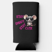 可愛いネズミを残して日陰 スリム缶クーラー (裏面)