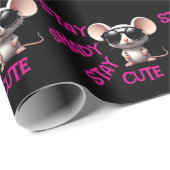 可愛いネズミを残して日陰 ラッピングペーパー (ロールコーナー)