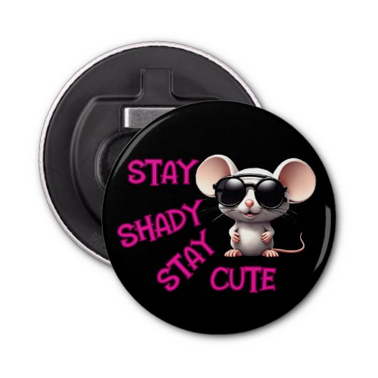 可愛いネズミを残して日陰 栓抜き (正面)