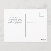 可愛いネズミメリークリスマスオールネーム ポストカード (裏面)